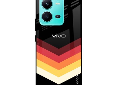 Abstract Arrow Pattern Glass Case For Vivo V25 For Cheap