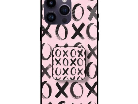 XOXO Glass case with Square Phone Grip Combo on Sale