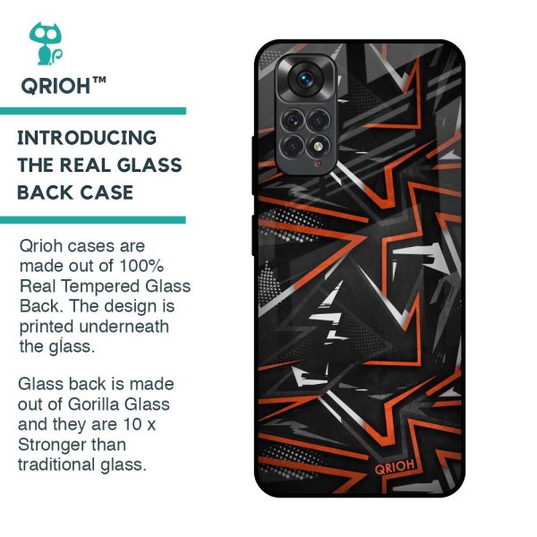 Vector Art Glass Case for Redmi Note 11S Online now