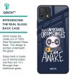 Struggling Panda Glass Case for Oppo A16K Supply