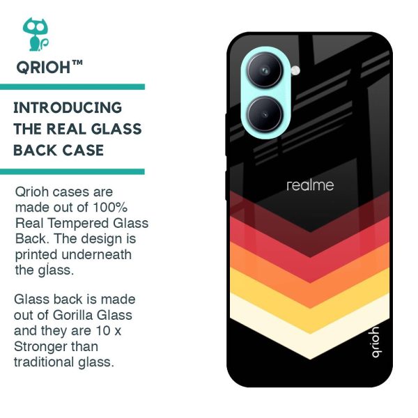 Abstract Arrow Pattern Glass Case For Realme C33 Online