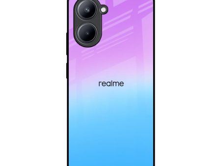 Unicorn Pattern Glass Case for Realme C33 on Sale