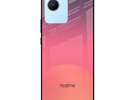 Sunset Orange Glass Case for Realme C30 For Cheap