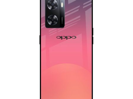 Sunset Orange Glass Case for OPPO A77s Discount