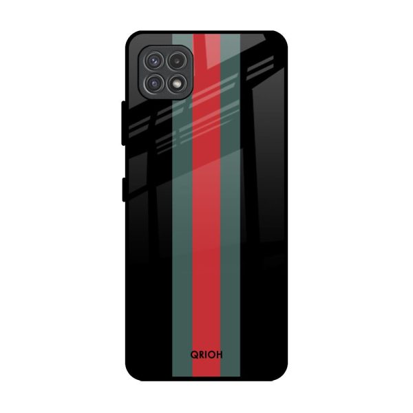 Vertical Stripes Glass Case for Samsung Galaxy A22 5G Hot on Sale