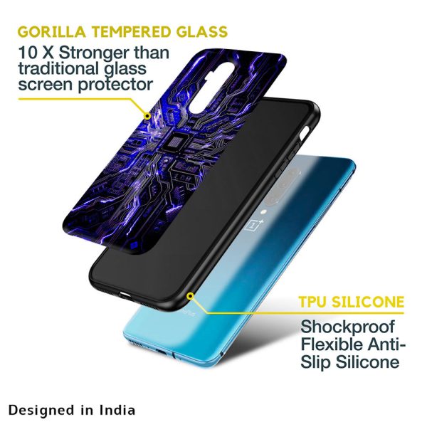 Techno Color Pattern Glass Case For OnePlus 10T 5G Cheap