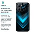 Vertical Blue Arrow Glass Case For Realme C33 For Sale