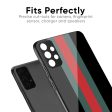 Vertical Stripes Glass Case for Realme C25 Fashion