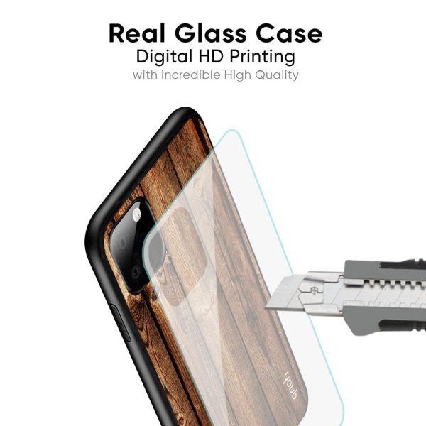 Timber Printed Glass Case for Samsung Galaxy M12 Online Hot Sale