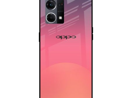 Sunset Orange Glass Case for Oppo F21s Pro Hot on Sale