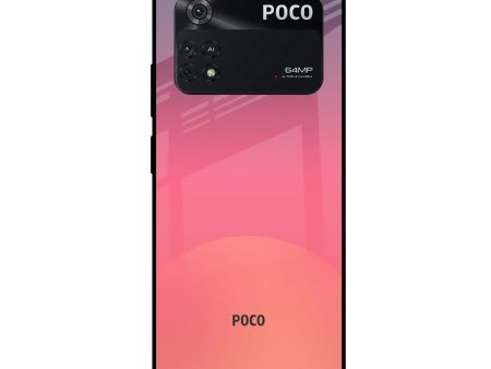 Sunset Orange Glass Case for Poco M4 Pro Sale