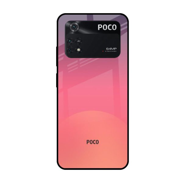 Sunset Orange Glass Case for Poco M4 Pro Sale