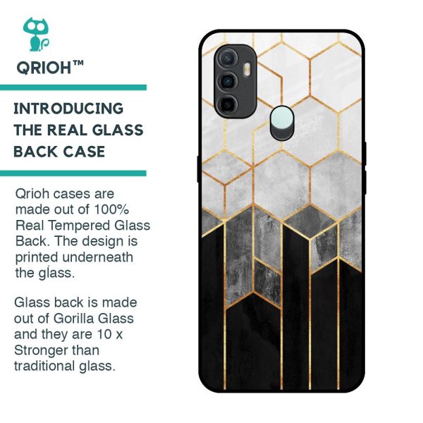 Tricolor Pattern Glass Case for Oppo A33 For Cheap