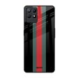 Vertical Stripes Glass Case for Realme Narzo 50 Online