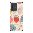 Abstract Faces Glass Case for Vivo V23 Pro 5G Online