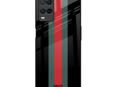 Vertical Stripes Glass Case for Oppo A54 Online Hot Sale