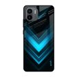 Vertical Blue Arrow Glass Case For Redmi A1 Hot on Sale