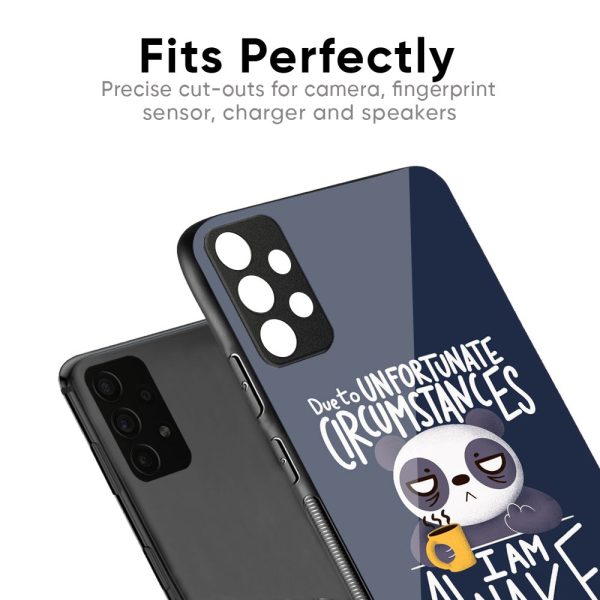 Struggling Panda Glass Case for Mi 11X Fashion