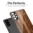 Timber Printed Glass Case for Samsung Galaxy M13 5G on Sale