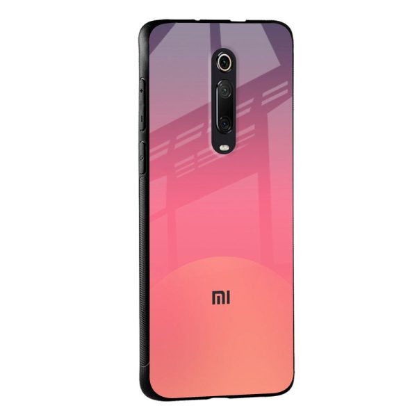 Sunset Orange Glass Case for Redmi A1 Fashion