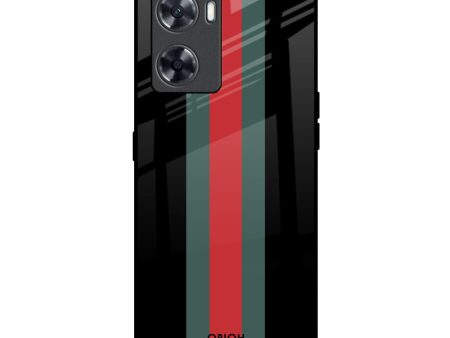 Vertical Stripes Glass Case for Oppo A57 4G Online now