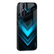 Vertical Blue Arrow Glass Case For Vivo V25 Cheap