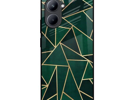 Abstract Green Glass Case For Realme C33 Supply