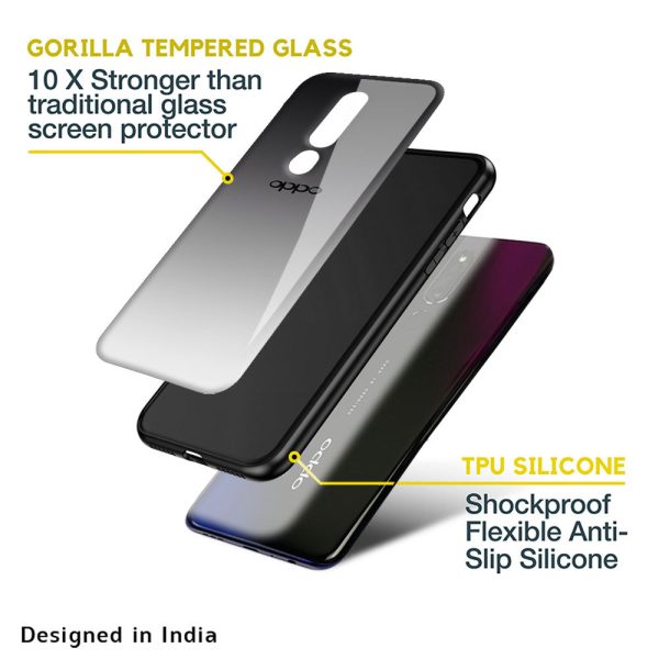 Zebra Gradient Glass Case for Oppo F21s Pro For Cheap