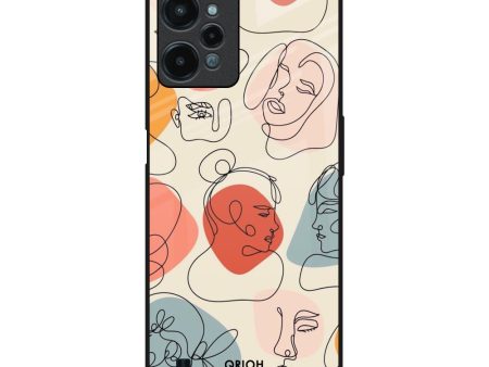 Abstract Faces Glass Case for Realme C31 Online Hot Sale