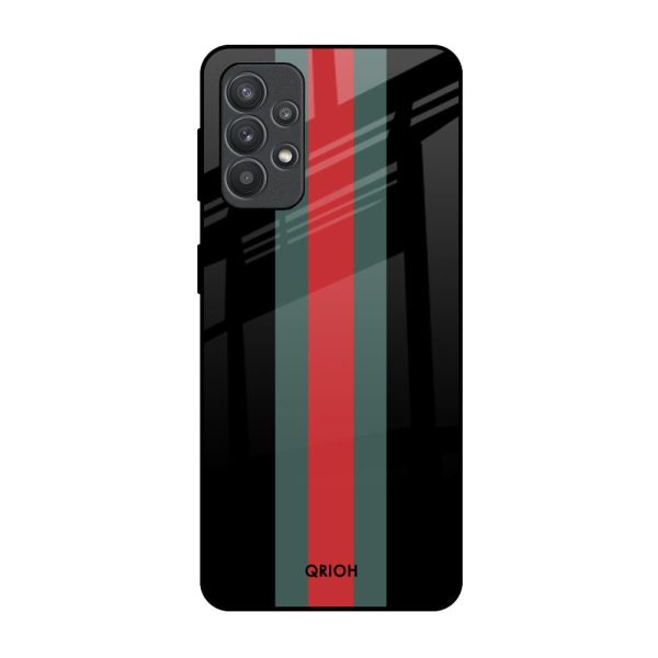 Vertical Stripes Glass Case for Samsung Galaxy M32 5G on Sale