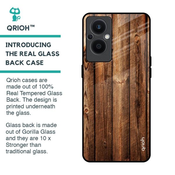 Timber Printed Glass Case for Oppo F21s Pro 5G Online Sale