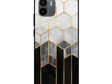 Tricolor Pattern Glass Case for Redmi A1 Supply