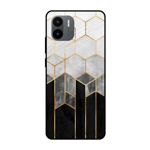 Tricolor Pattern Glass Case for Redmi A1 Supply