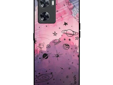 Space Doodles Glass Case for OnePlus Nord N20 SE Sale