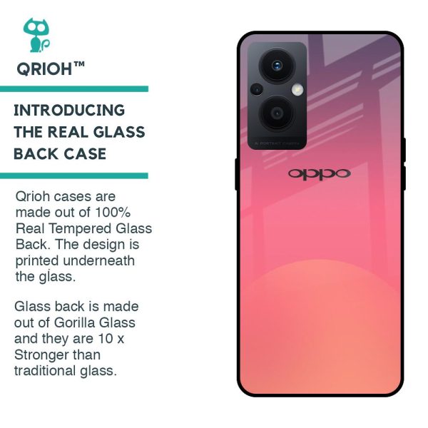 Sunset Orange Glass Case for Oppo F21s Pro 5G Online now