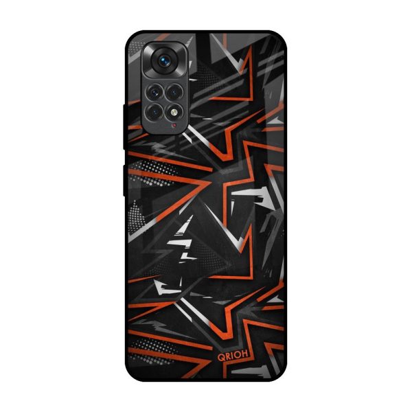 Vector Art Glass Case for Redmi Note 11S Online now