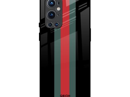 Vertical Stripes Glass Case for OnePlus 9 Pro Online now