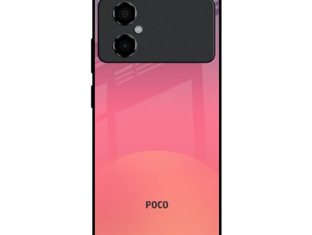 Sunset Orange Glass Case for Poco M4 5G Online now