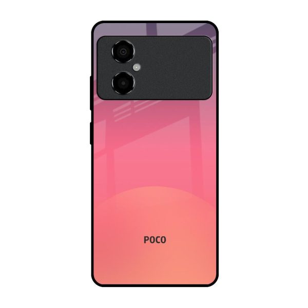 Sunset Orange Glass Case for Poco M4 5G Online now