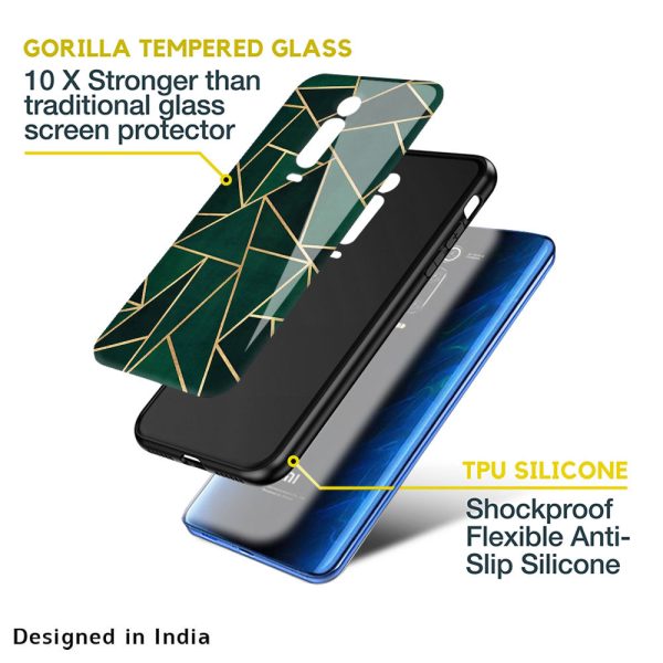 Abstract Green Glass Case For Redmi A1 Online now