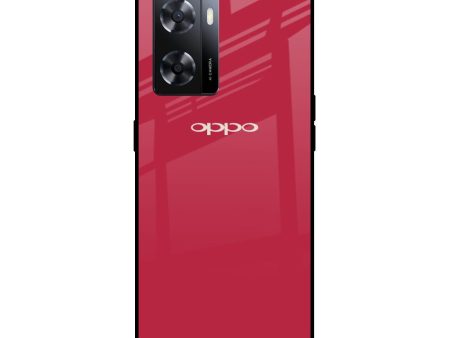 Solo Maroon Glass case for OPPO A77s Cheap