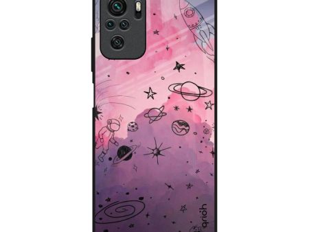 Space Doodles Glass Case for Redmi Note 11 SE For Discount