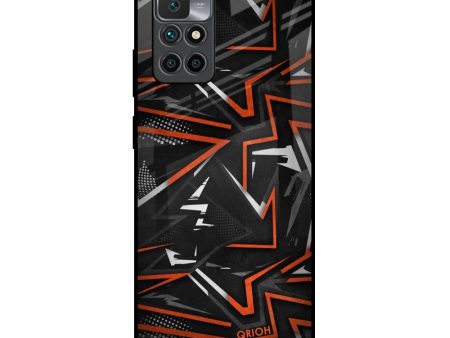 Vector Art Glass Case for Redmi 10 Prime For Discount