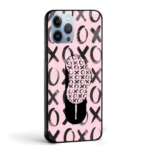 XOXO Glass case with Slider Phone Grip Combo For Discount