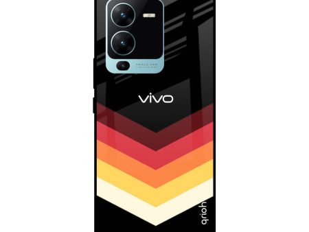 Abstract Arrow Pattern Glass Case For Vivo V25 Pro Online Sale