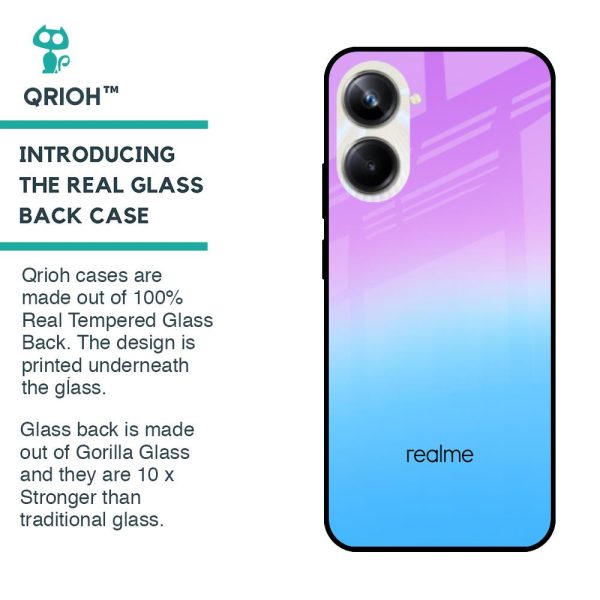 Unicorn Pattern Glass Case for Realme 10 Pro 5G Fashion