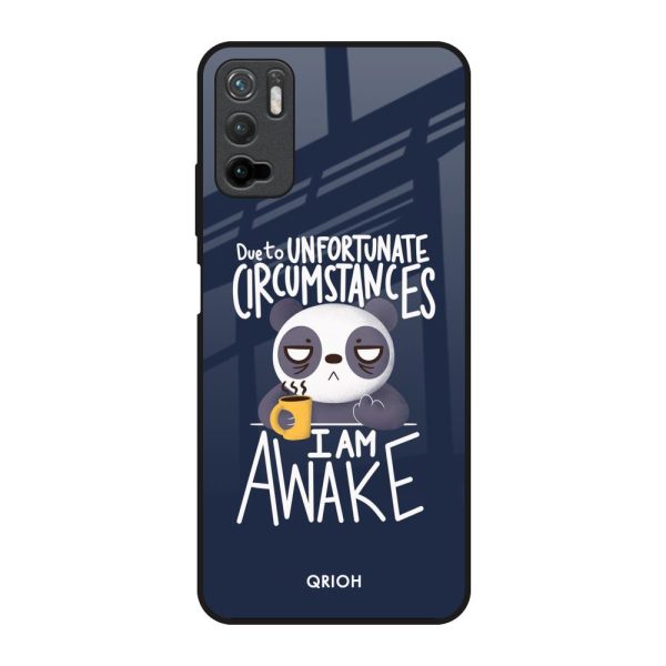 Struggling Panda Glass Case for Redmi Note 10T 5G Fashion