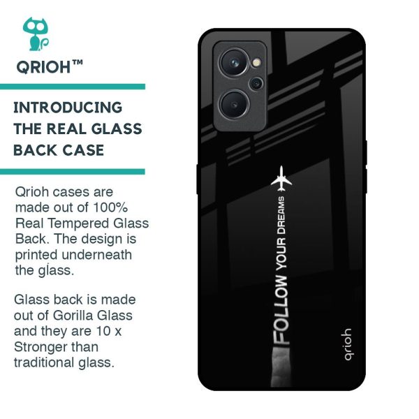 Follow Your Dreams Glass Case for Realme 9i Online Hot Sale