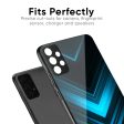 Vertical Blue Arrow Glass Case For Realme C33 For Sale