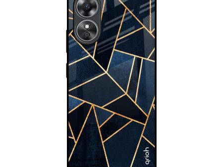 Abstract Tiles Glass Case for OPPO A17 Online Hot Sale